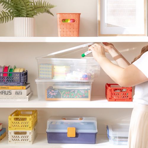 Set 2 Cajas de Plástico 10,5 L