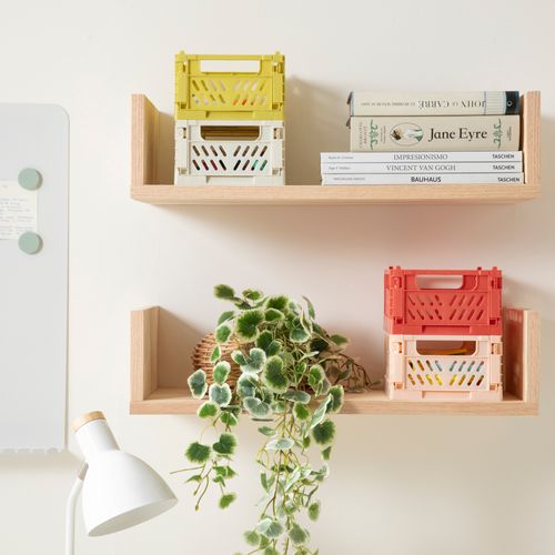 Set 2 Canastos de Plástico Plegables 22x15x9 cm