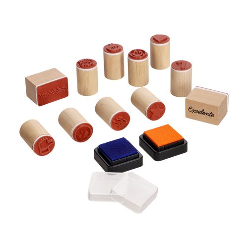 Set 11 Sellos con Diseños Escolar 16,5x5x23 cm