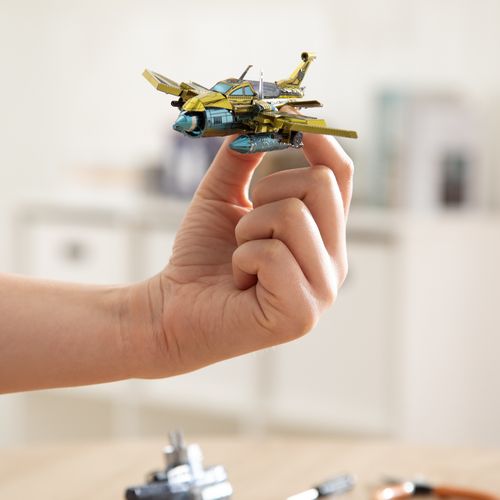 Modelo Armable a Escala Metálico Avión de Combate 13.5x10.1x4.4 cm