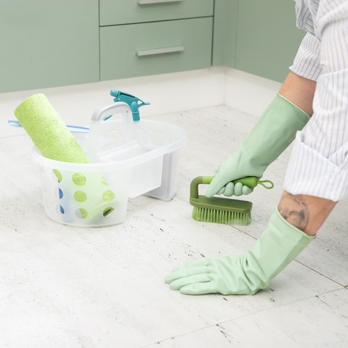 Escobilla con mango 18,5x5,5x10 cm