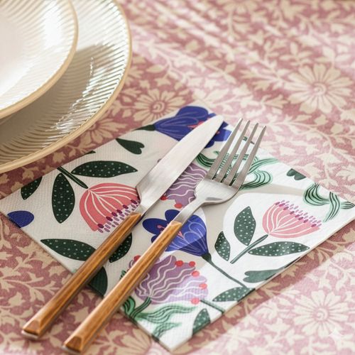 Set 24 Servilletas Papel con diseño 16,5x16,5 cm