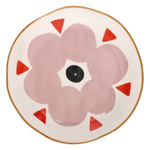 Plato Comida de Porcelana Colección Estampada ø27 x 2,5 cm