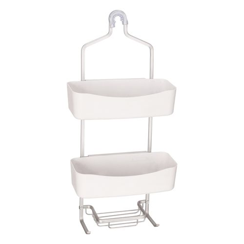 Organizador para Ducha de Aluminio 2 canastos 28x14x62 cm