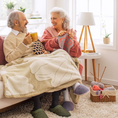 Pantufla Peluda con Corderito