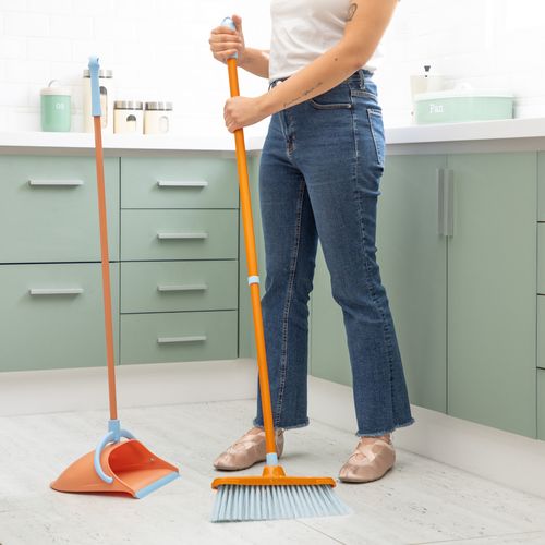 Recogedor de Plástico Plegable 27,3x27x82 cm