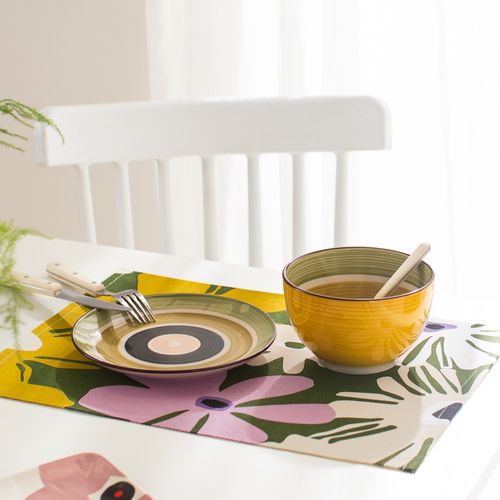 Individual de Algodón Estampado 33 x 45 cm