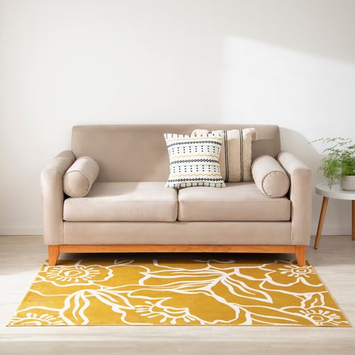 Alfombra Pelo Corto con Diseño 120 x 180 cm