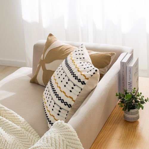 Cojín de Algodón Hilado 45 X 45 CM