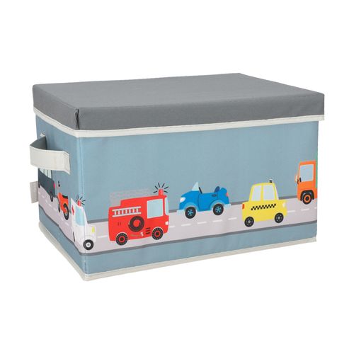 Caja Organizadora de Tela con Tapa 33x33x20 cm