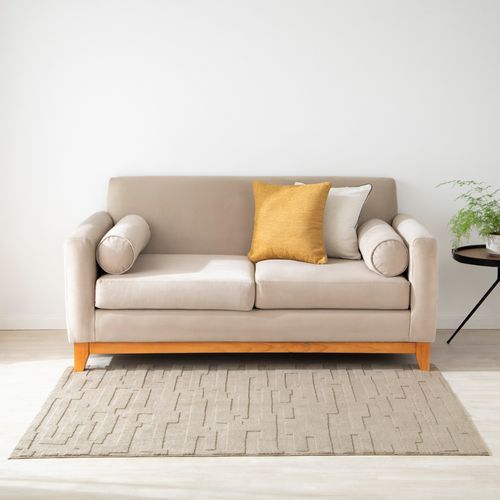 Alfombra Poliéster con Diseño en Relieve 120 x 180 cm