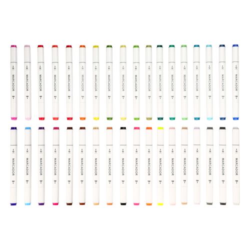 Set 36 Plumones Dobles de Colores
