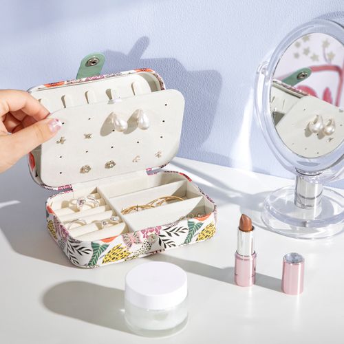 Joyero con Tapa y Divisiones 16x11x5 cm