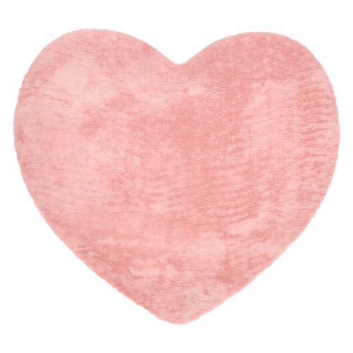 Alfombra Peluda con Forma de Corazón 87 x 136 cm