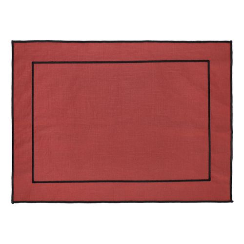 Individual de Algodón y Fibra de Ramio 33 x 45 cm