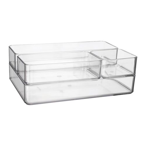 Set 4 Bandejas de Plástico Organizadoras