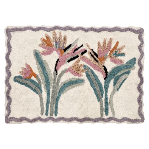 Alfombra de Baño Poliester Boro Rectangular 50 X 70 CM