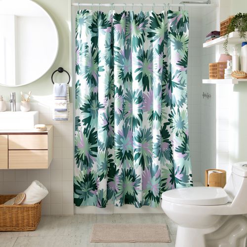 Cortina de Baño Waffle Texturizada 180 x 180 cm