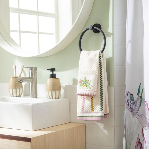 Set 2 Toallas de Algodón Visita Bordado 400 gsm 30x45/40x70 cm