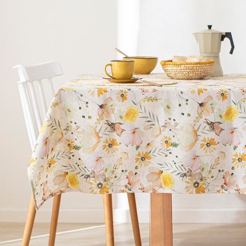 Mantel con Estampado Floral