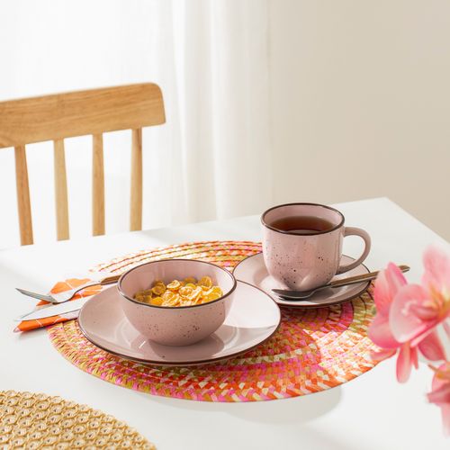 Plato Pan de Cerámica Rústico Ø20,5 x 2,6 cm