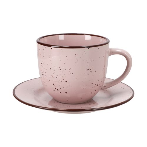 Taza Té con Plato Rústico 220 ml