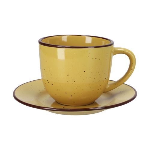 Taza Té con Plato Rústico 220 ml