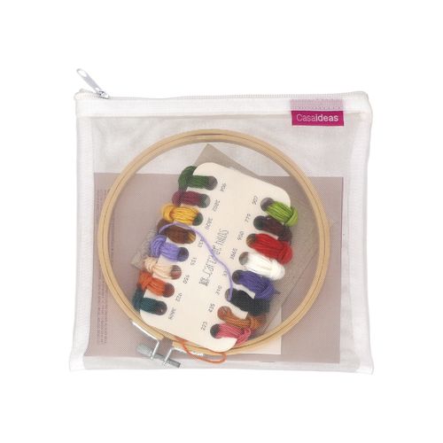 Set Bastidor de Madera con Figura para Bordar 16 x 17 cm