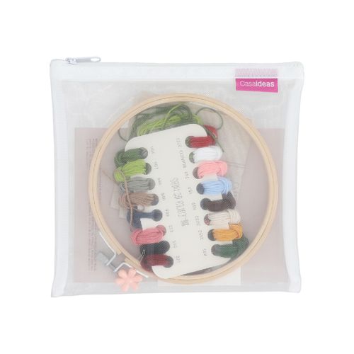 Set Bastidor de Madera con Figura para Bordar 16 x 17 cm