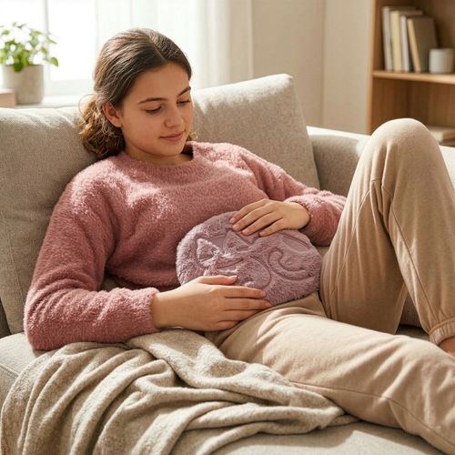 Bolsa térmica Corderito con Perlas de Turmalina 18 x 24 cm