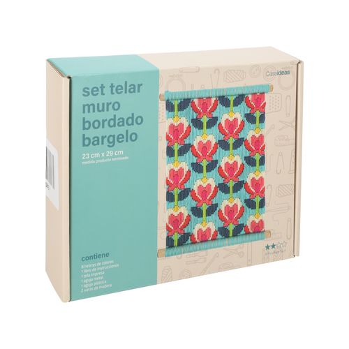 Set Cuadro Telar para Bordar 23 x 29 cm