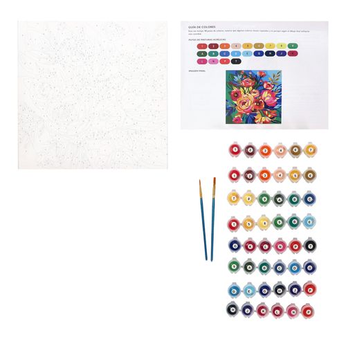 Set Bastidor y Materiales para Pintar 35 x 35 cm