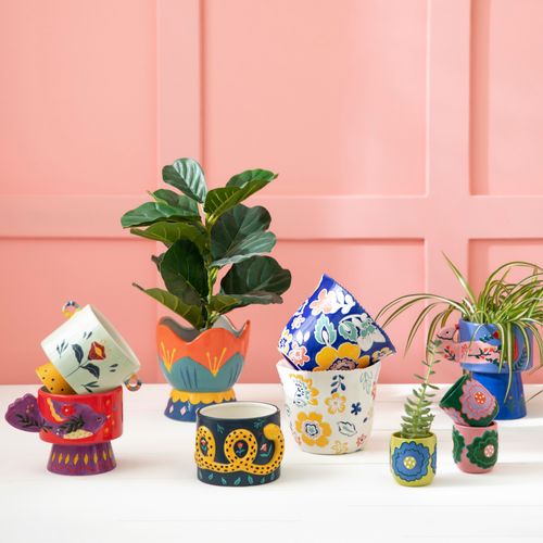 Maceta de Céramica Flor Ø 20 x 20 cm