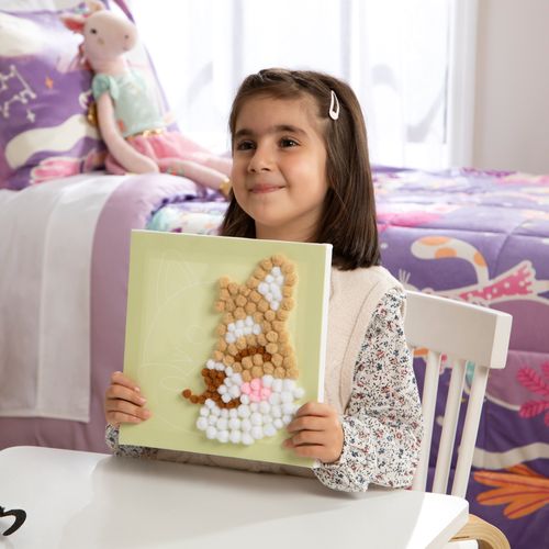 Set Creación de Cuadro con Pompones