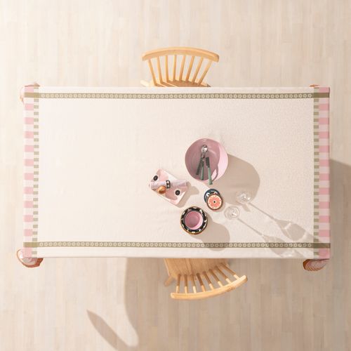 Mantel Jacquard con Diseño en Paneles