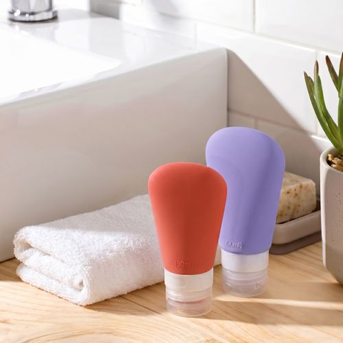 Set 2 Botellas de Silicona con Dispensador 60 ml/90ml