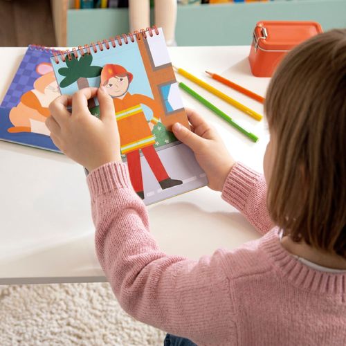 Block de Actividades "Profesiones" con Adhesivos Removibles