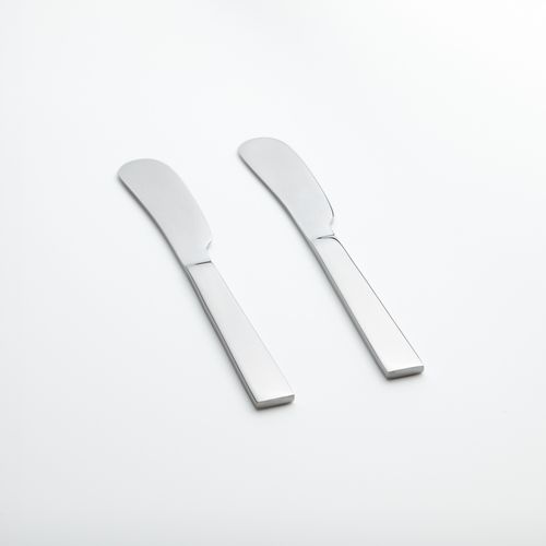 Set 2 Cuchillos Mantequilla de Acero Inoxidable 14,9 cm