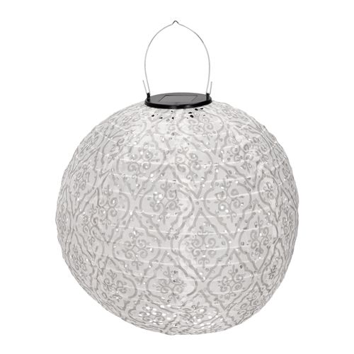 Lampara Solar de Tela Colgante L 36 x 40 cm
