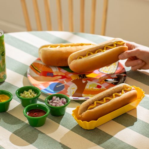 Plato para Hot Dog de Melamina 21.5x3.7x7.6 cm