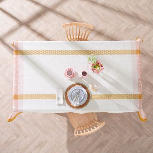 Mantel Jacquard con Diseño en Paneles
