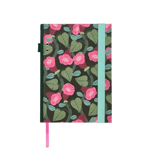 Libreta de Tela con Portalapíz 15 x 21 cm