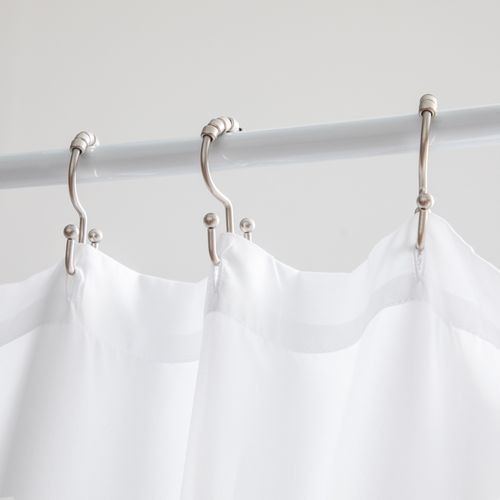 Cortina de Baño Estampada y Bordada 178 x 180 cm